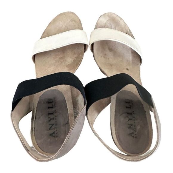 Anyi Lu Women’s Colorblock Bianka Heeled Slingback Dress Sandals Size 7.5 - Picture 7 of 9